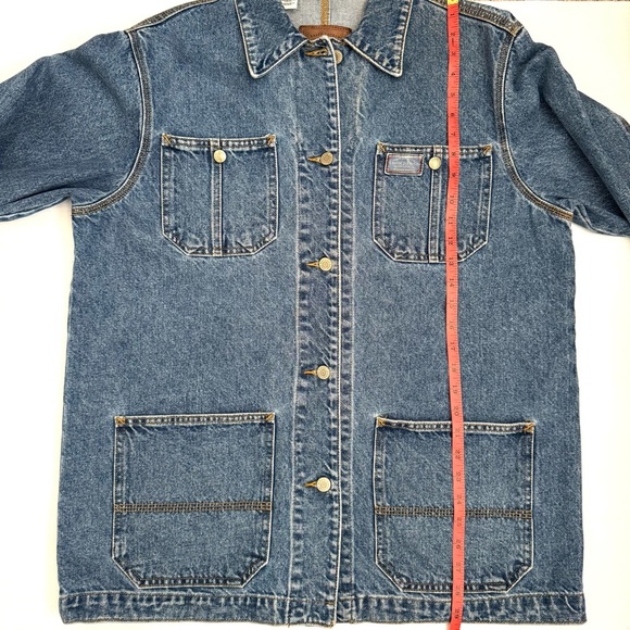 Ralph Lauren Lauren Jeans Co Women’s Denim Chore Barn Trucker Jean Jacket - Picture 8 of 9